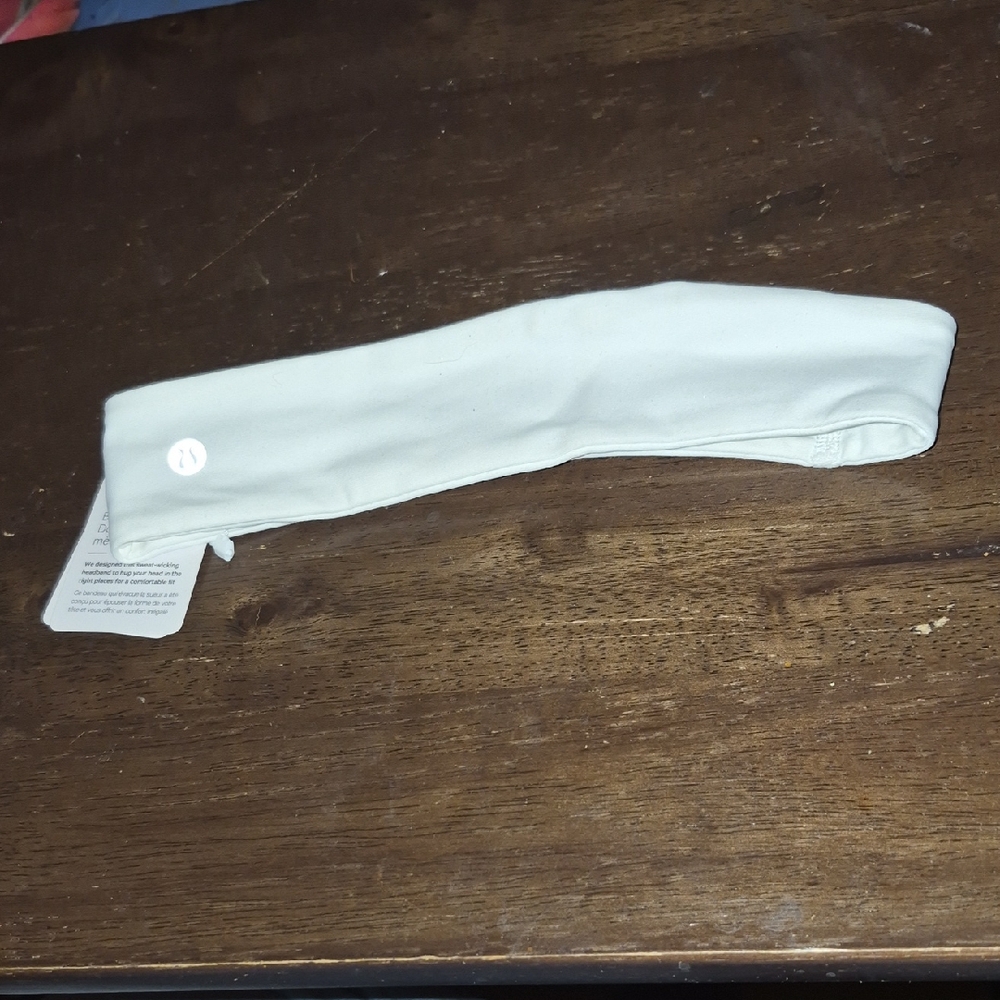 Lululemon Athletica White Fly Away Tamer Headband